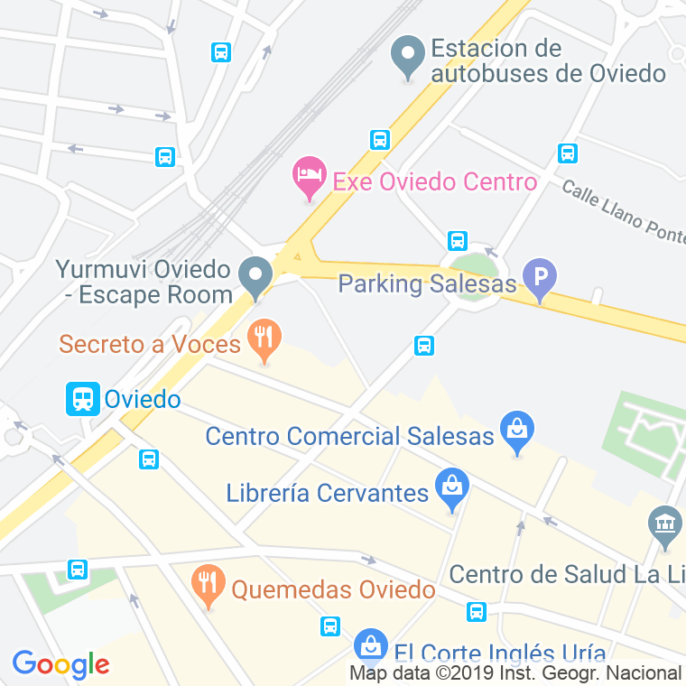 Código Postal calle Rio San Pedro en Oviedo