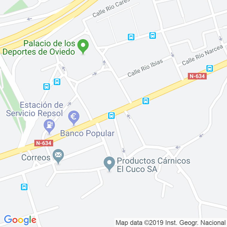 Código Postal calle Madreselvas, Las en Oviedo