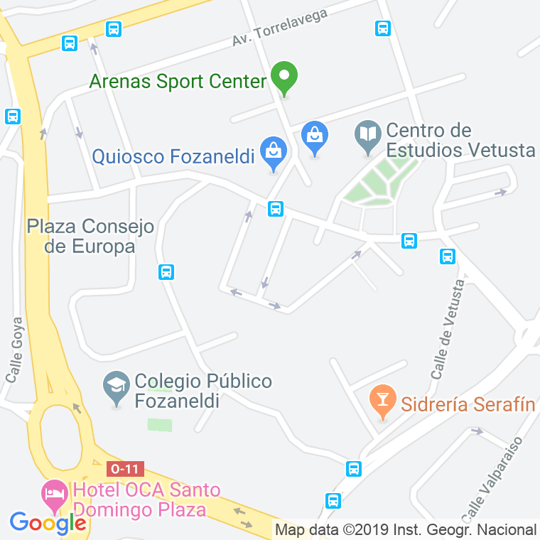 Código Postal calle Pinos, Los en Oviedo