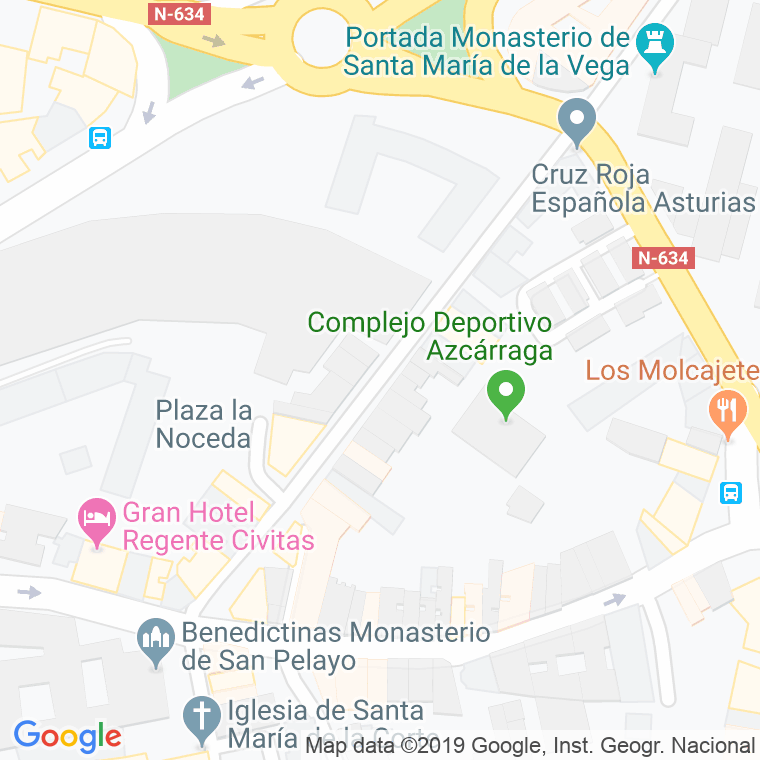 Código Postal calle Martinez Vigil en Oviedo