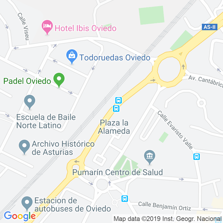 Código Postal calle Jesus Saenz De Miera en Oviedo