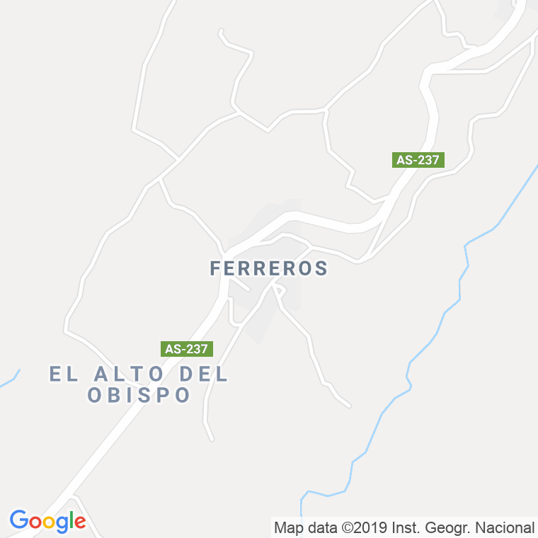 Código Postal calle Ferreros, zona en Oviedo