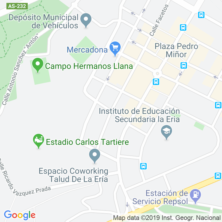 Código Postal calle Anita Fratarcangeli en Oviedo