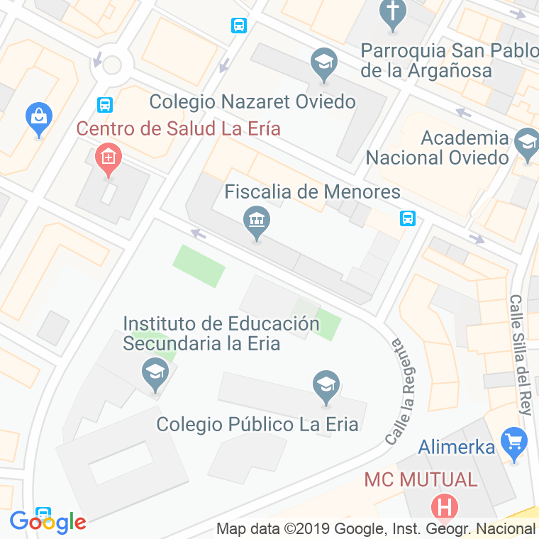 Código Postal calle Benedicto Santos Lopez en Oviedo
