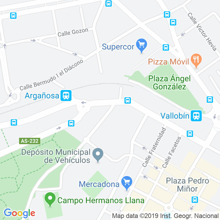 Código Postal calle Bernardo Casielles en Oviedo