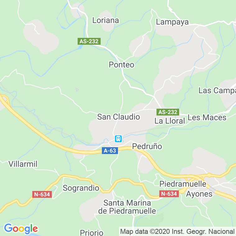 Código Postal de San Roque (San Claudio) en Asturias