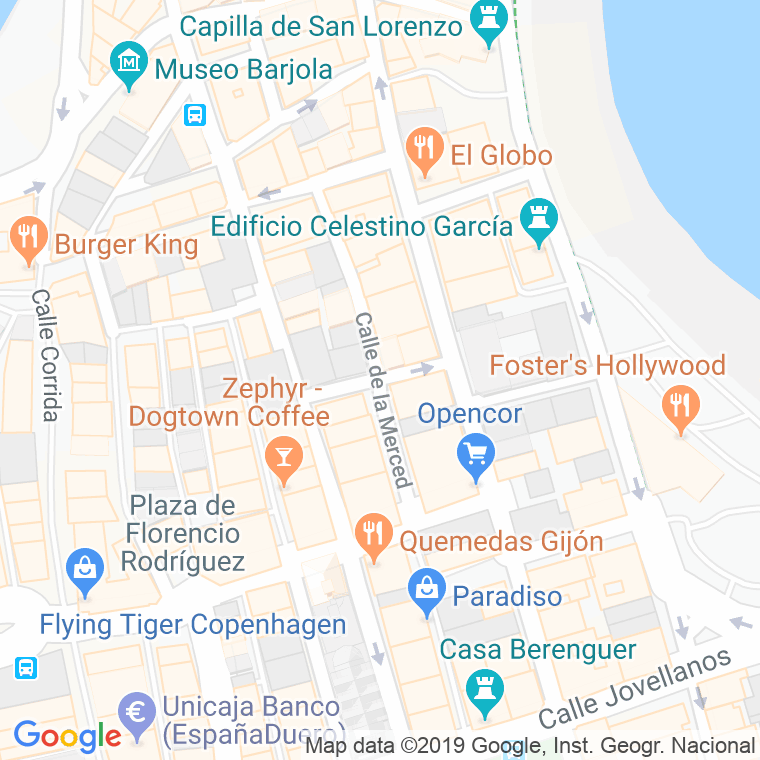 Código Postal calle Martinez Marina en Gijón