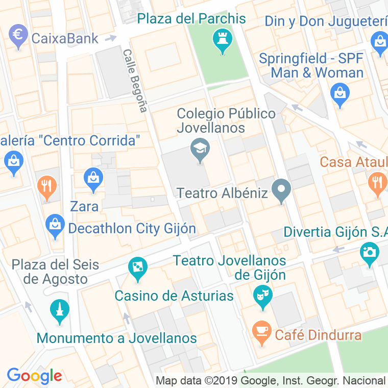 Código Postal calle Pedro Menendez en Gijón