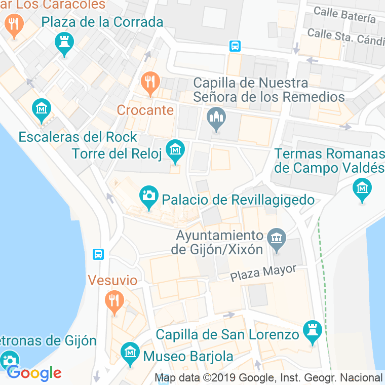 Código Postal calle Recoletas en Gijón