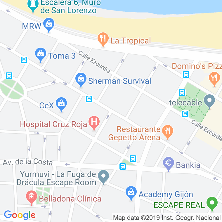 Código Postal calle Adosinda en Gijón