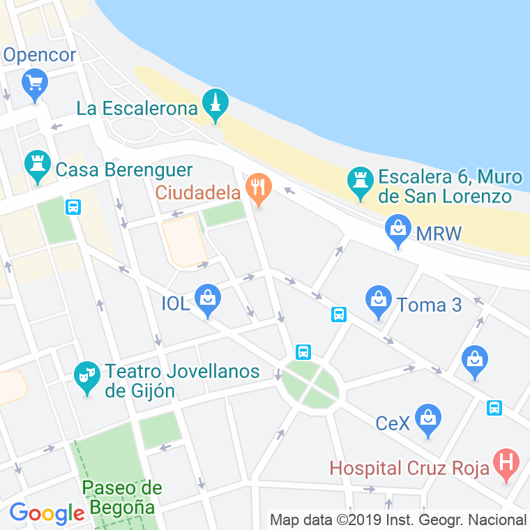 Código Postal calle Capua en Gijón