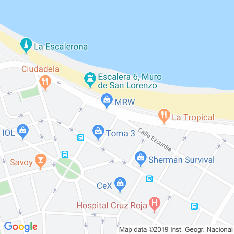 Código Postal calle Juan Alonso en Gijón