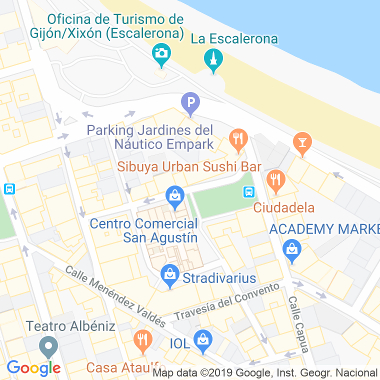 Código Postal calle Romualdo Alvargonzalez, De, plaza en Gijón