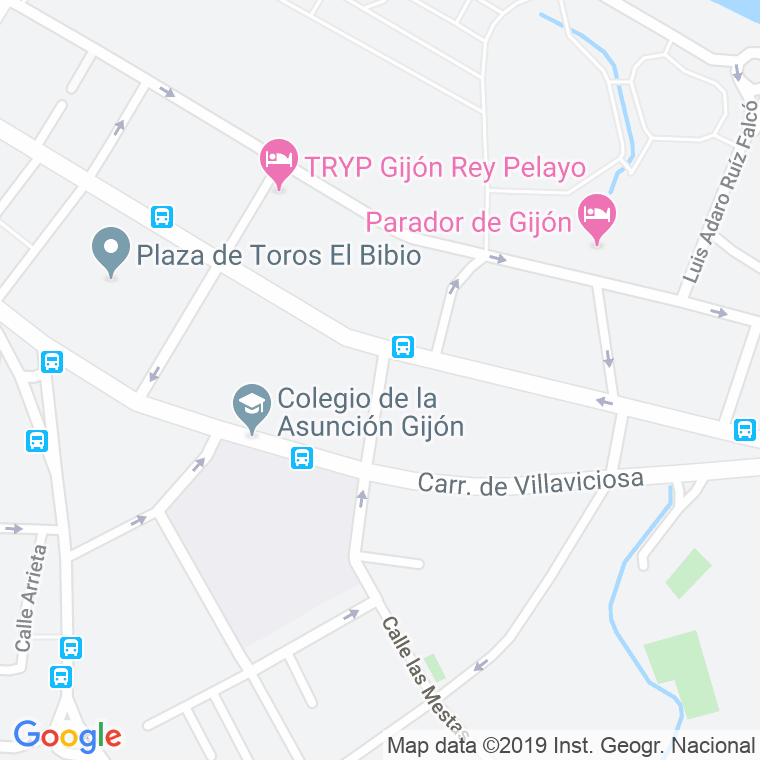 Código Postal calle Gregorio Marañon en Gijón