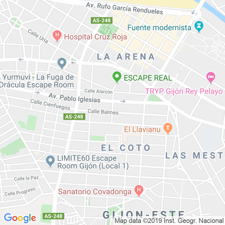 Código Postal calle Balmes en Gijón