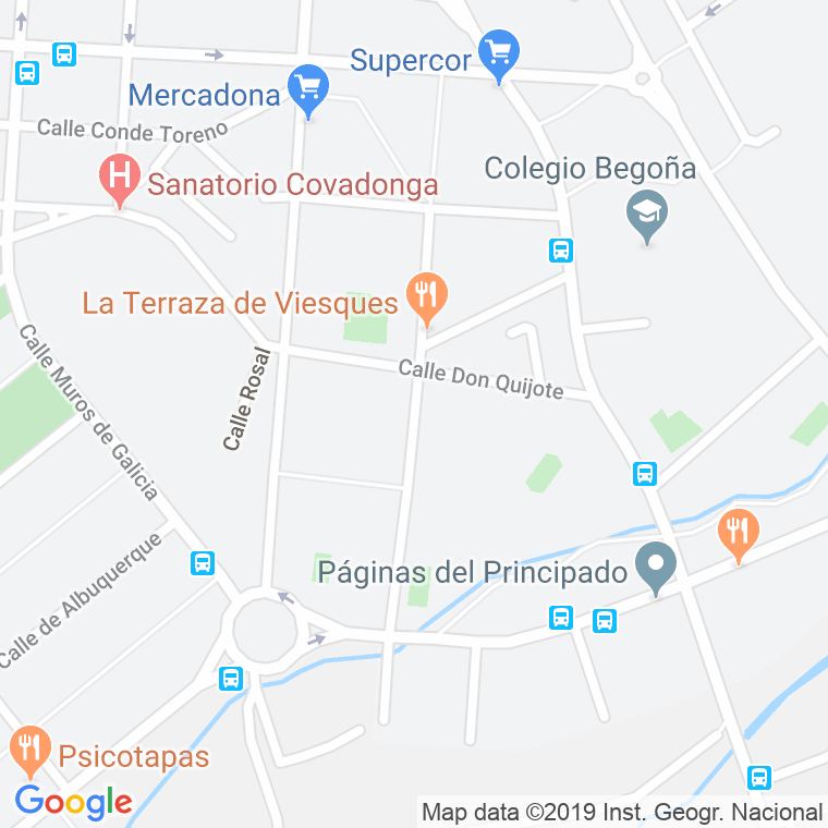 Código Postal calle Compositor Facundo De La Viña en Gijón