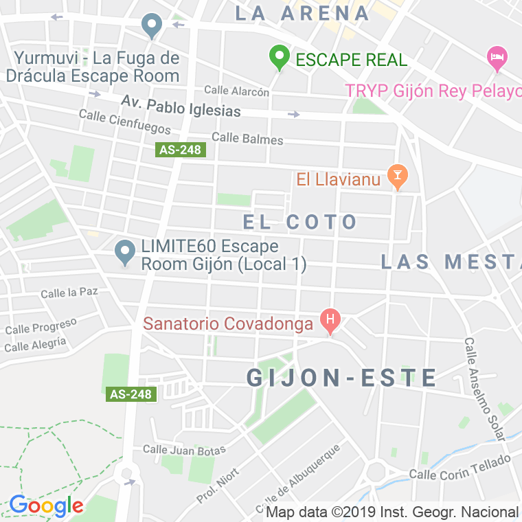 Código Postal calle Feijoo   (Impares Del 31 Al Final)  (Pares Del 24 Al Final) en Gijón