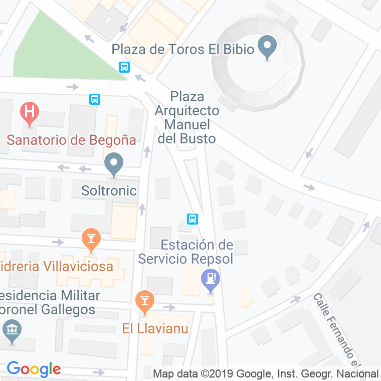 Código Postal calle Manuel Del Busto, De, plaza en Gijón