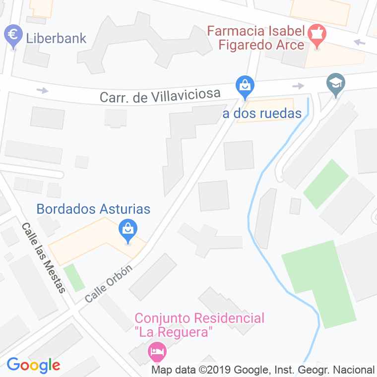 Código Postal calle Orbon en Gijón