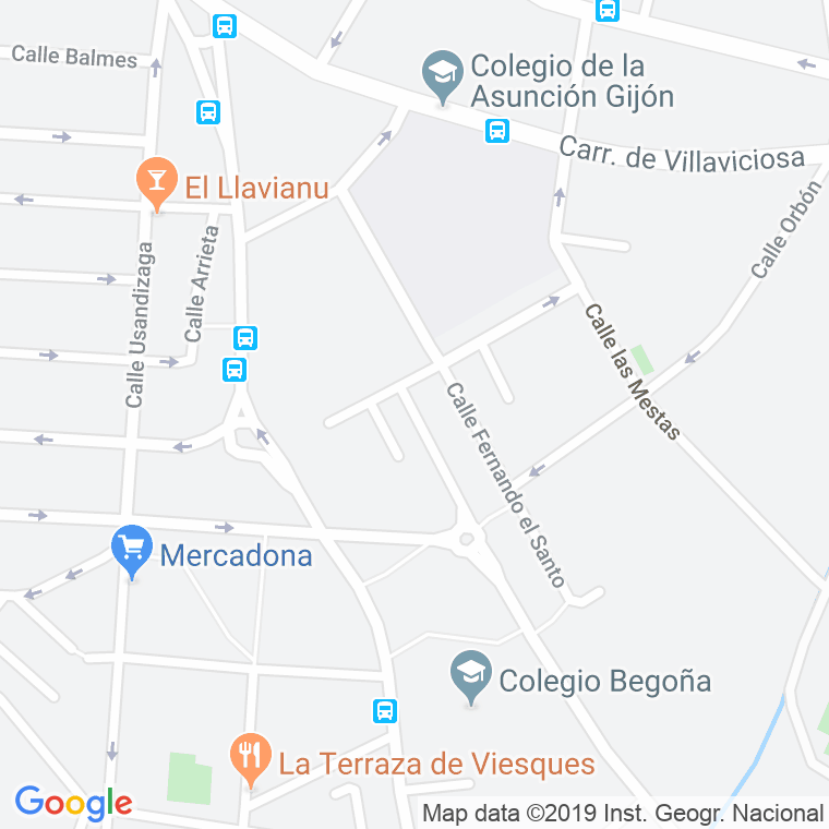 Código Postal calle San Avelino en Gijón