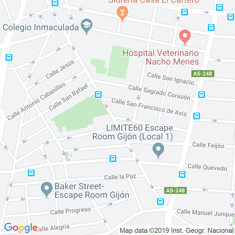Código Postal calle Cirujeda en Gijón