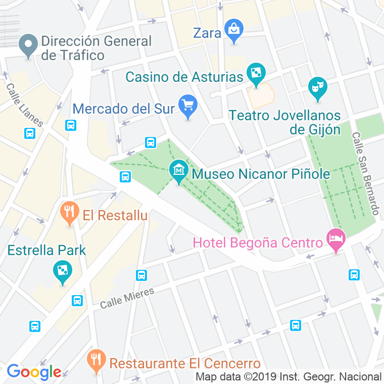 Código Postal calle Europa, De, plaza (Impares Del 1 Al 7)  (Pares Del 2 Al 6) en Gijón