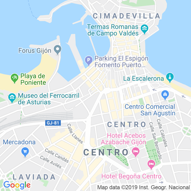 Código Postal calle Jose Diaz Y Fernandez Omaña, plazoleta en Gijón