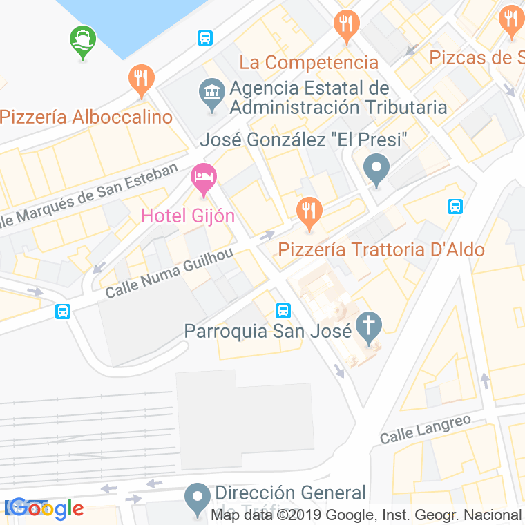 Código Postal calle Pedro Duro en Gijón