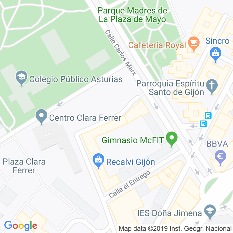 Código Postal calle Filosofo Jose Gaos en Gijón