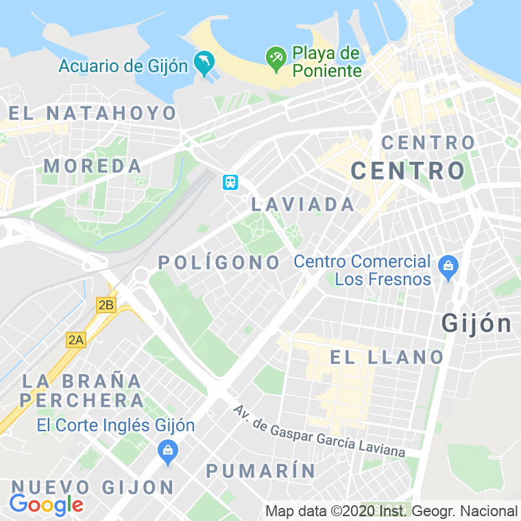 Código Postal calle Industrias, De Las, plaza (Impares Del 1 Al Final)  (Pares Del 2 Al Final) en Gijón