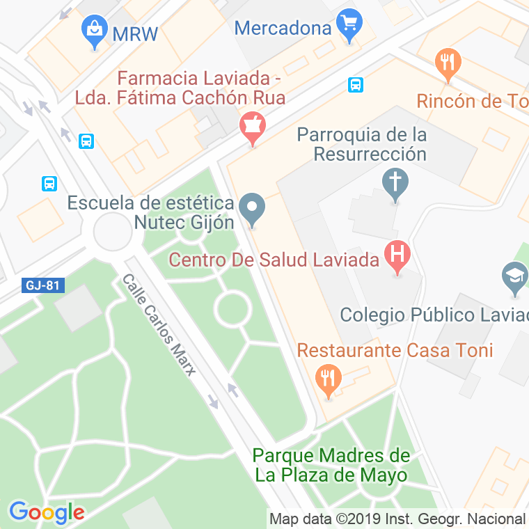 Código Postal calle Llaranes en Gijón