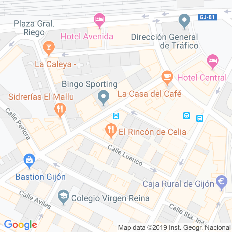 Código Postal calle Ribadesella en Gijón