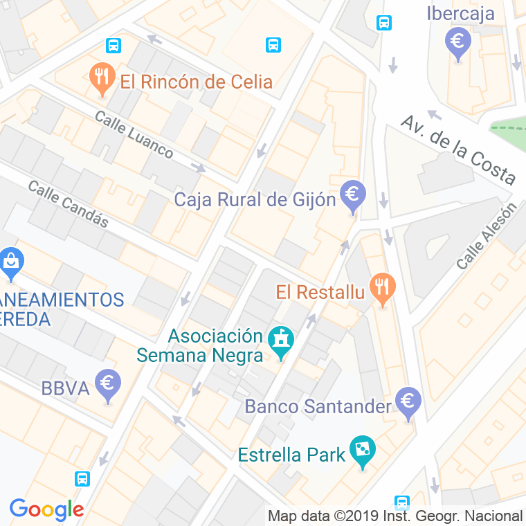 Código Postal calle Santa Ines en Gijón