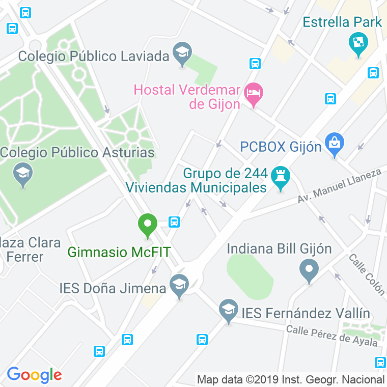 Código Postal calle Tineo en Gijón
