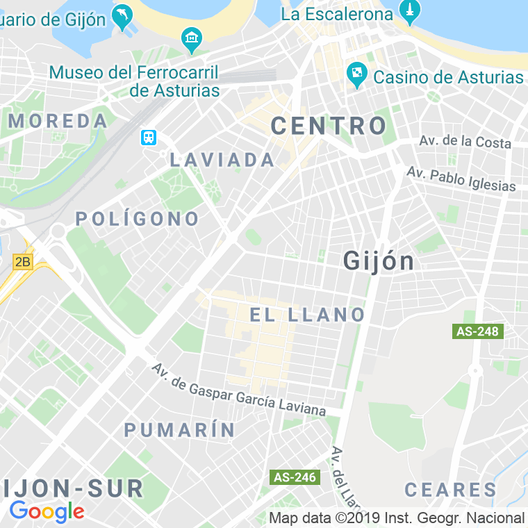 Código Postal calle Alcala, De, travesia en Gijón