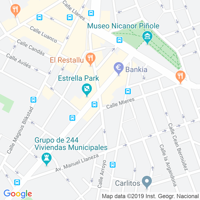 Código Postal calle Santa Luisa, De, transito en Gijón
