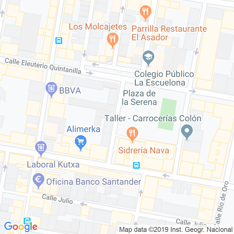 Código Postal calle Serena, La en Gijón