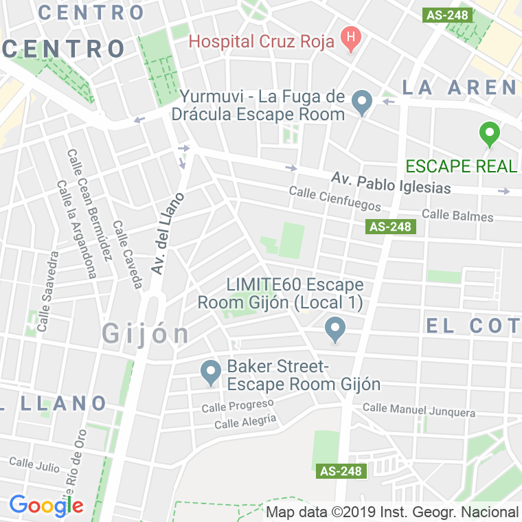 Código Postal calle Hermanos Felgueroso, De Los, avenida (Pares Del 60 Al Final) en Gijón