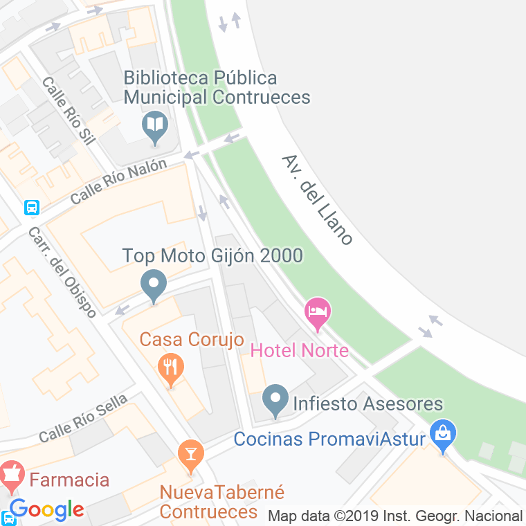 Código Postal calle Juan Muñiz Zapico en Gijón