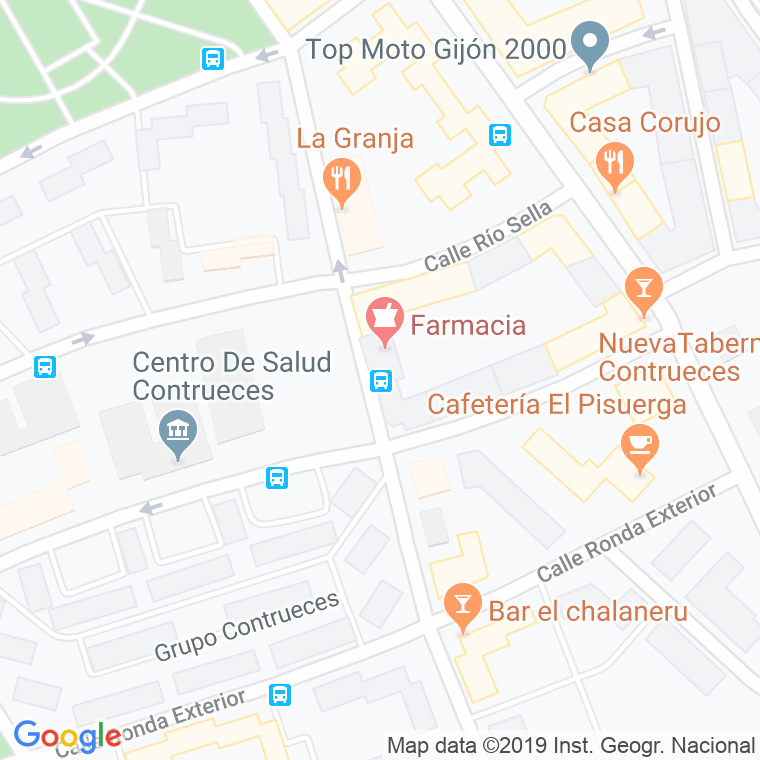 Código Postal calle Rio Narcea en Gijón