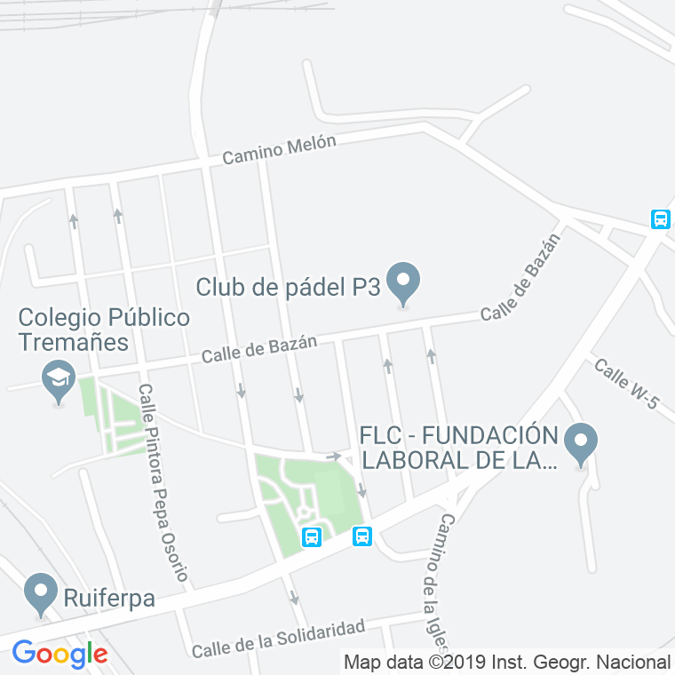 Código Postal calle Bazan, prolongacion en Gijón