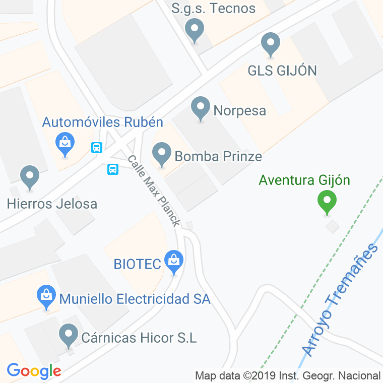 Código Postal calle Electronica, De La, avenida en Gijón
