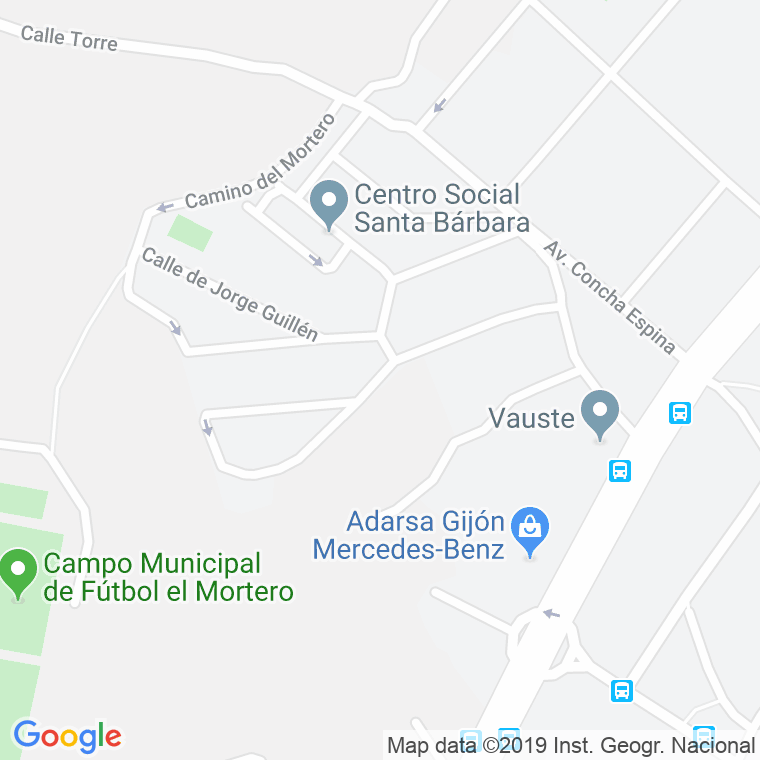 Código Postal calle Federico Garcia Lorca en Gijón