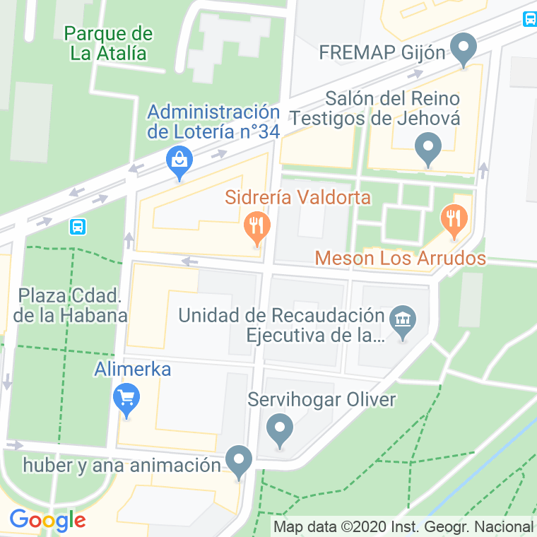 Código Postal calle Desfiladero De La Hermida en Gijón