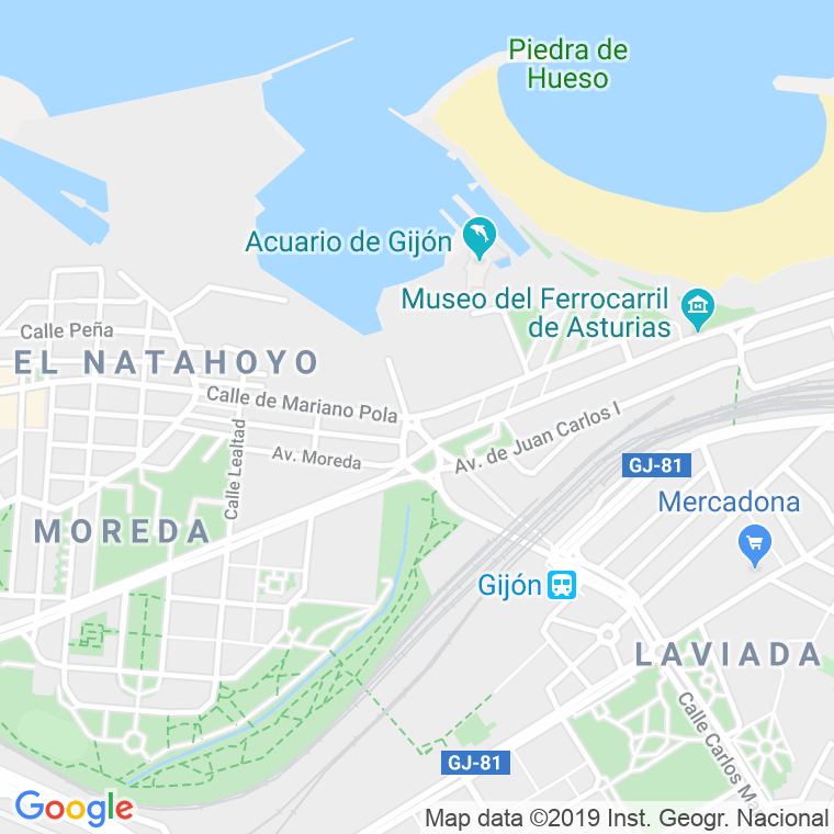 Código Postal calle Mariano Pola en Gijón
