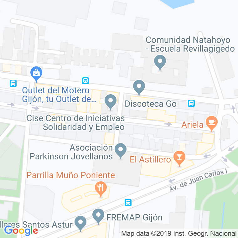 Código Postal calle Vicente Jove en Gijón