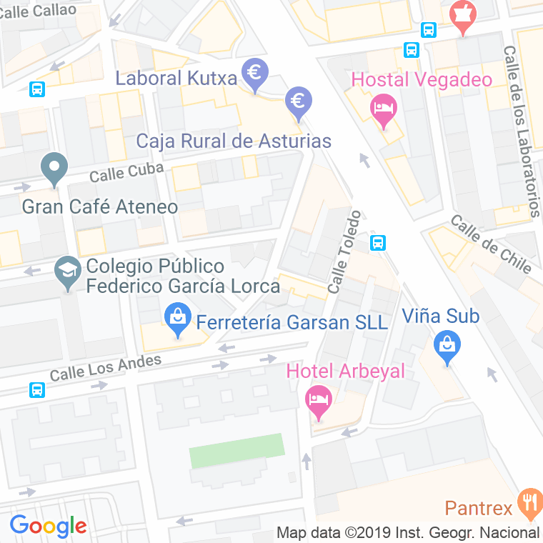 Código Postal calle Elduayen en Gijón