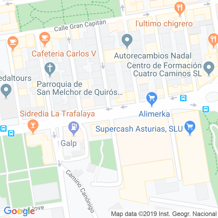 Código Postal calle Nuñez De Balboa en Gijón