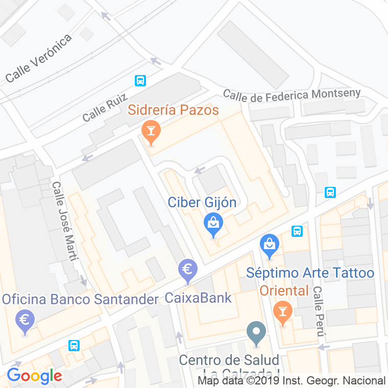 Código Postal calle Puerto Rico en Gijón