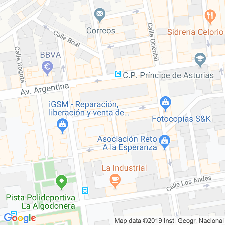 Código Postal calle Venezuela en Gijón